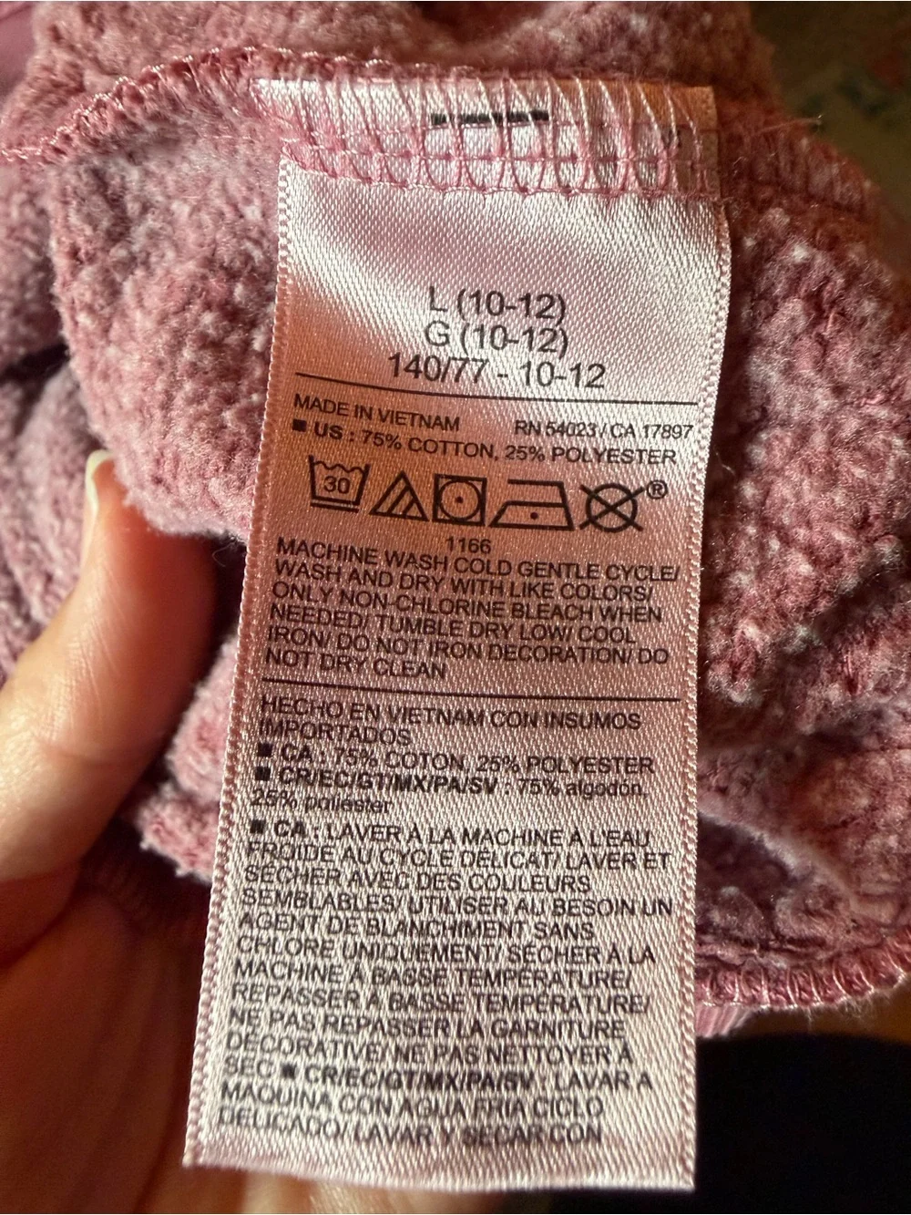 Old Navy | Youth hoodie | Mauve color
